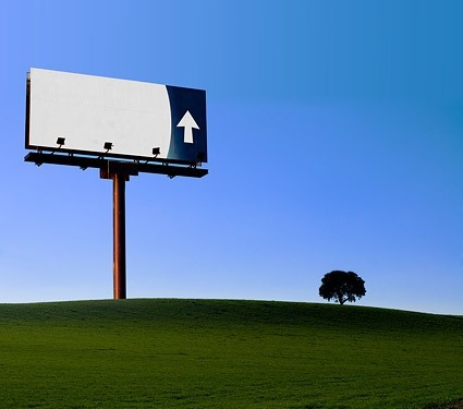 berskala outdoor billboard gambar