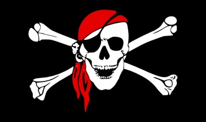 Laurent drapeau pirata clip art