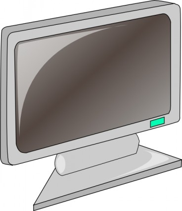 arte de clipe de tela plana LCD