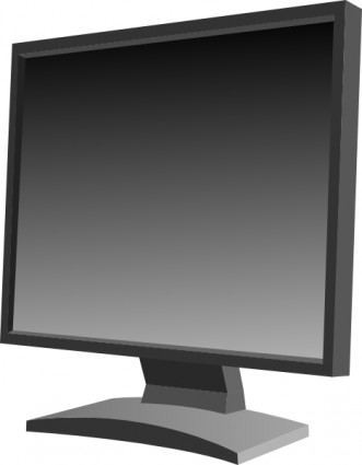 LCD flat panel monitor clipart