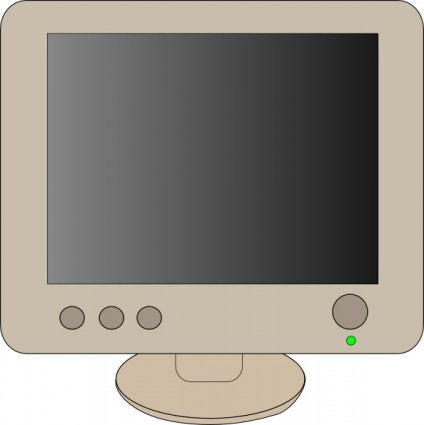 Mieszkanie Płycina LCD monitor obiekty clipart