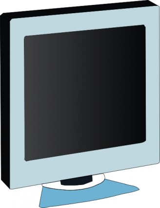 arte de grampo de monitor de tela plana LCD