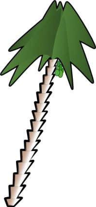 que se inclina palm tree clip art
