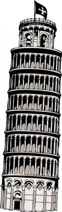 clip-art de inclinação da Torre de pisa