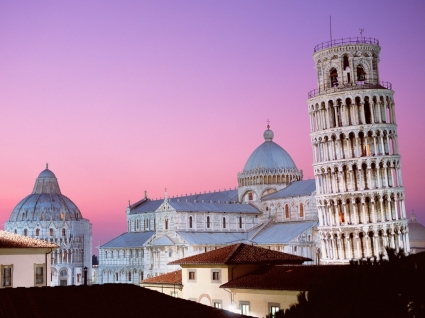 mundo de Italia inclinada Torre de pisa papel pintado