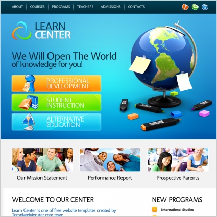 Learn Center Template