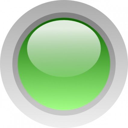 LED verde di ClipArt cerchio