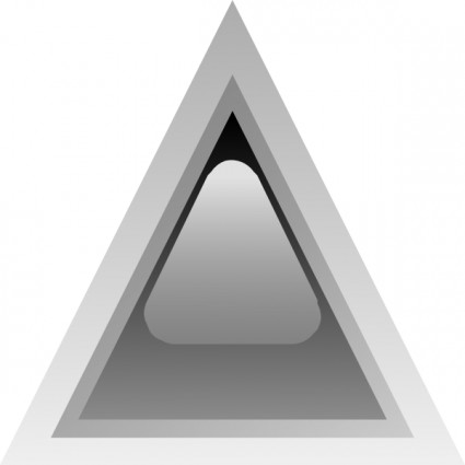 三角形の黒クリップ アートを主導