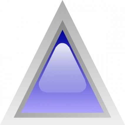 LED triangular azul clip art