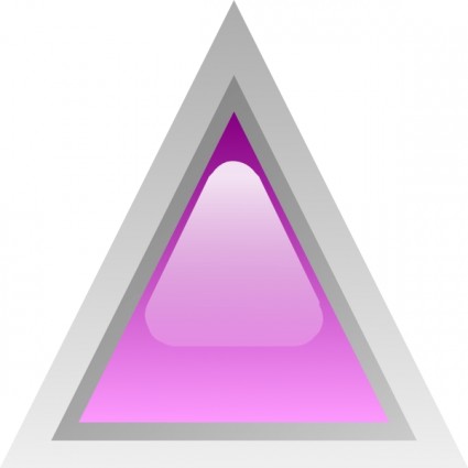 三角形紫クリップアートを主導