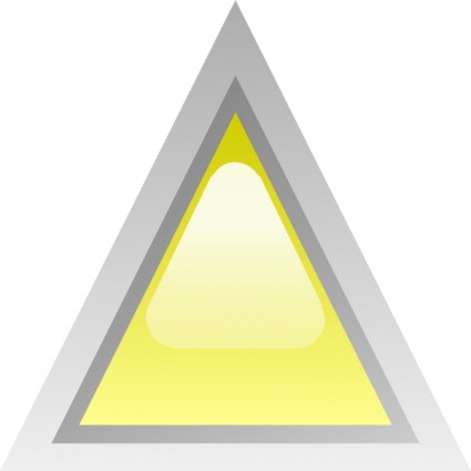 prowadził trójkątny żółty clipart