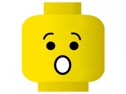 LEGO smiley choqué clipart
