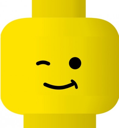 LEGO smiley clin d'oeil clipart