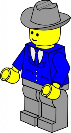 Lego ville homme d'affaires clipart