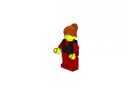 LEGO ciudad empresaria clip art