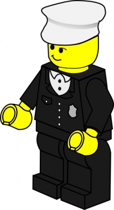 LEGO miasta policjant clipart