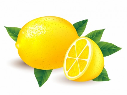 Zitrone und eine halbe