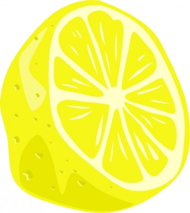 eine halbe Zitrone-ClipArt