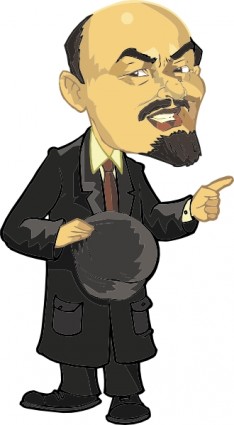 Lenin karykatura clipart