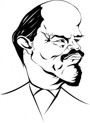 Lenin-Karikatur-ClipArt-Grafik