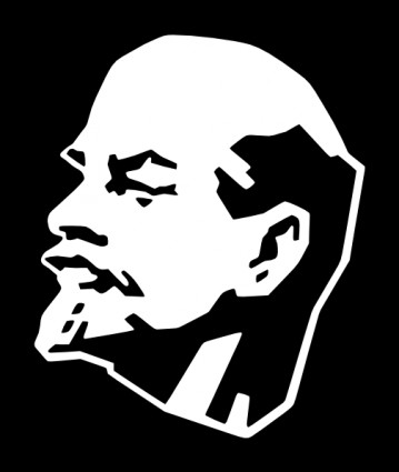 clip art de Lenin silueta