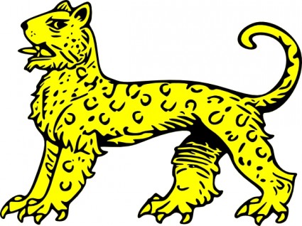 clipart de leopardo