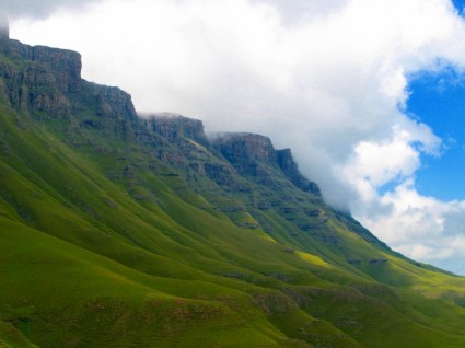 Лесото горы живописный