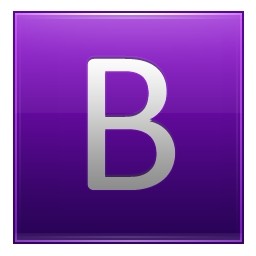 Letter B Violet