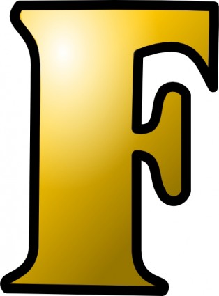 Buchstaben f-Symbol ClipArt