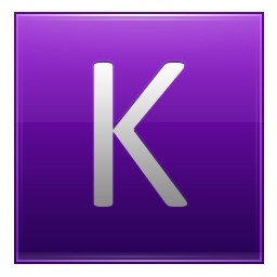 violeta de letra k