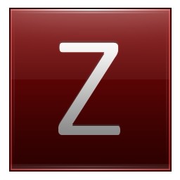 紅色的字母 z