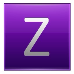 字母 z 紫