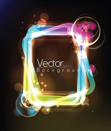 Light Frame Composed Of Vector