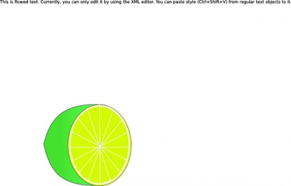 Lime halbe ClipArt