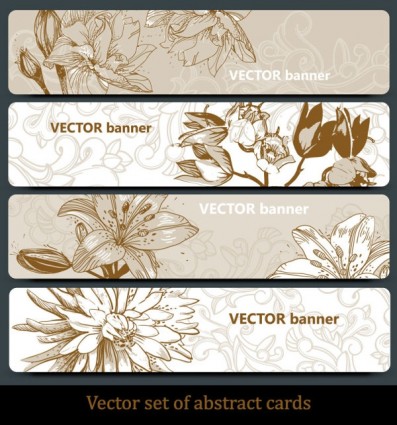 ライン アートのパターン banner01vector