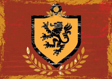 獅子盾牌徽章