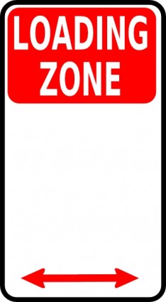 Loading Zone Sign Clip Art