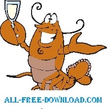 Lobster Drinking