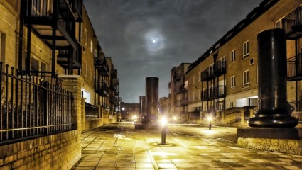 noche de edificio de cielo de Londres
