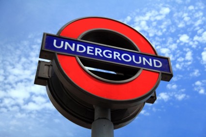 London underground Zeichen