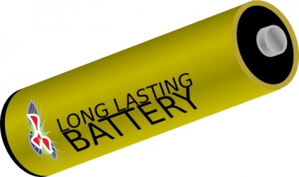 longa duração bateria clip art