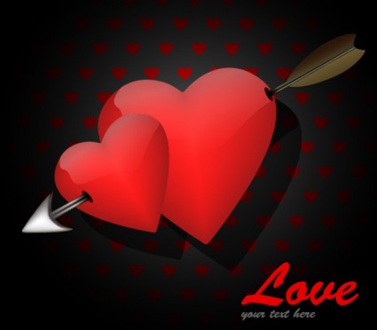 carte de l'amour pour la Saint-Valentin s