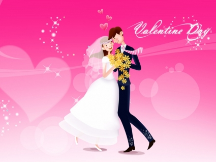 Любовь танец обои Праздники День Святого Валентина