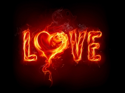 Liebe Feuer Tapete Valentinstag Urlaub
