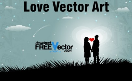 amour art vectoriel