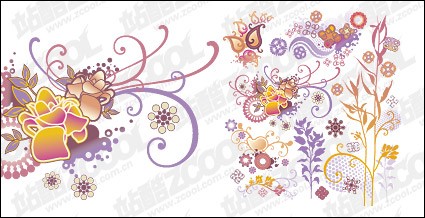 Lovely Style Pattern Element Vector Material