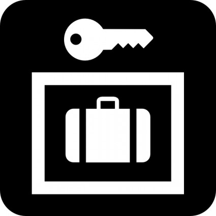 Gepäck-Lagerung-ClipArt-Grafik