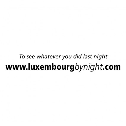 Lussemburgo di notte