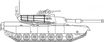 M1 abrams main battle tank clipart