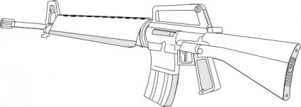 pistolet M16 broni broń clipartów